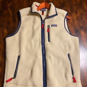 Patagonia Retro Cream Vest Large EUC